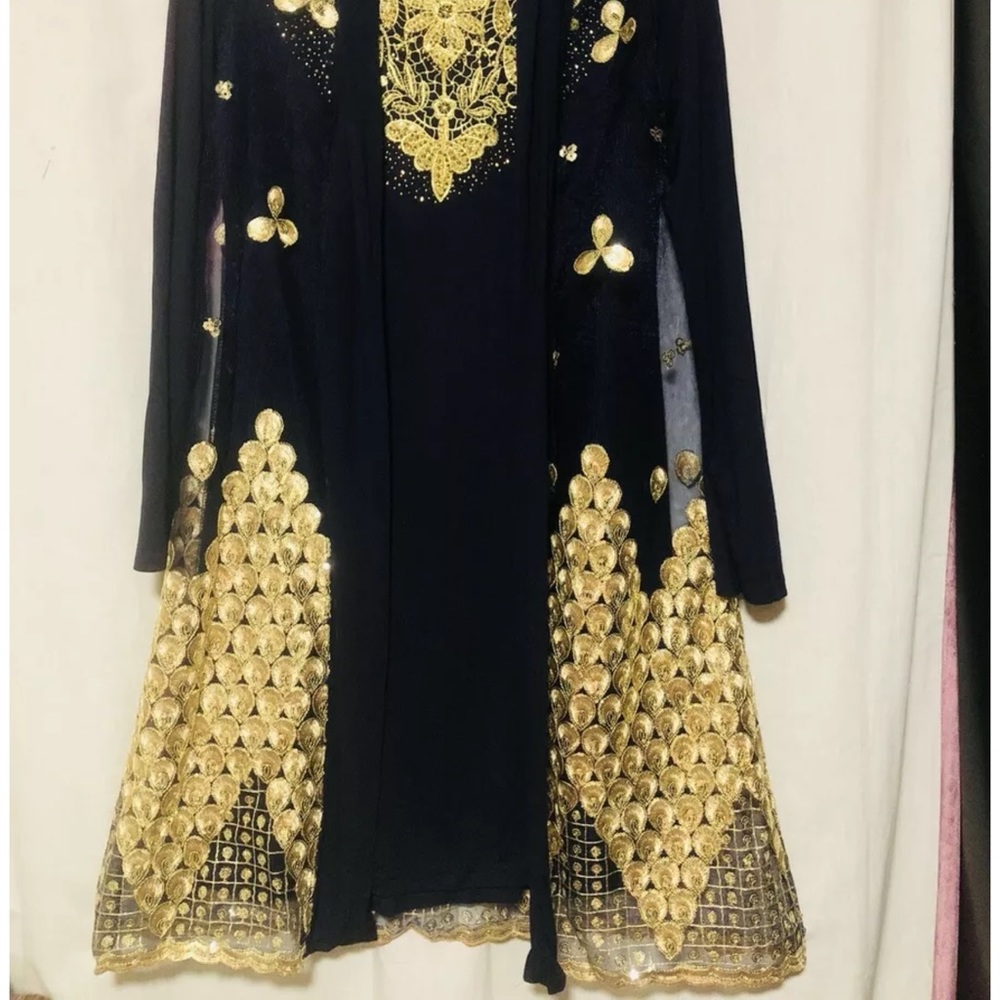 Party wear 2 piece dress with heavy sequence work